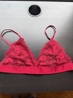 Floral Lace Bralette in Deep Raspberry - Women Intimates